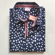 Blue with White Dots fusion fashion