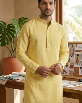 Pastel Lemon Kurta