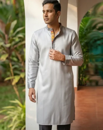 Silver Shine Long Kurta