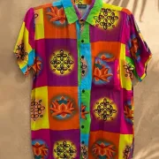 Lotus Mosaic Cotton Shirt ☀