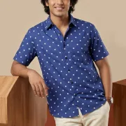 Blue W-Polka Dots