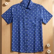 Blue W-Polka Dots