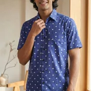 Blue W-Polka Dots