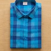 Blue Checkerd Tee Combo New