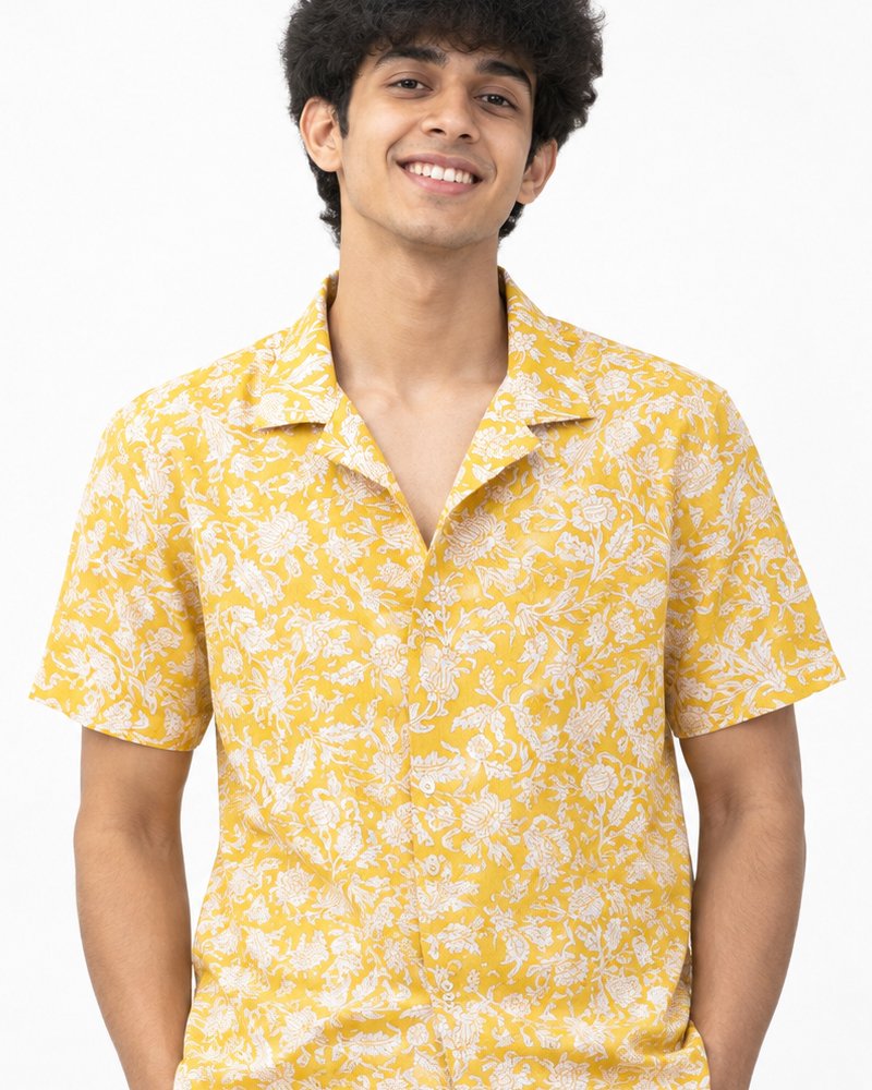 Yelllow Open collar 1E