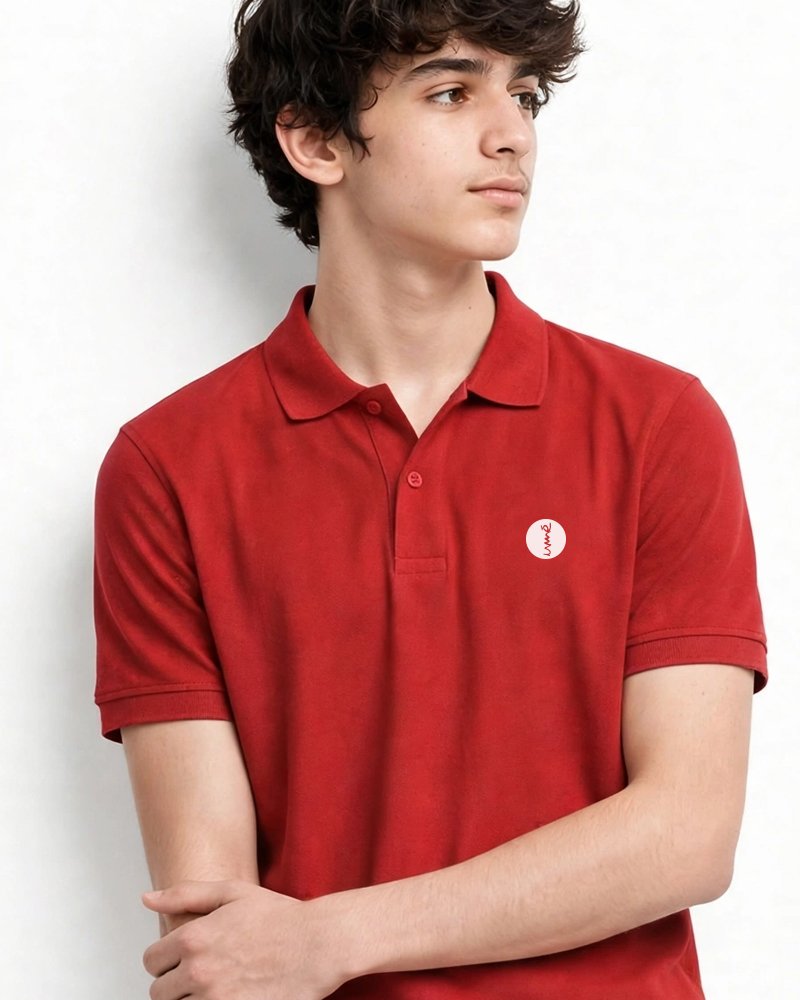 White POLO RED 1A